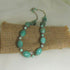 Aqua gemstone bead necklace