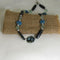 Unique Gemstone & Kazuri Blue & Black Necklace