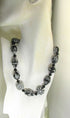 Black and White Handmade Fair Trade Bead Necklace Samunnat