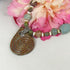 Earth Tones Handmade Necklace with Fair Trade Bead Bold Pendant