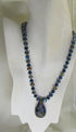 Blue Crystal Artisan Pendant Necklace