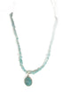 Handcrafted Amazonite and Apatite Beaded Necklace