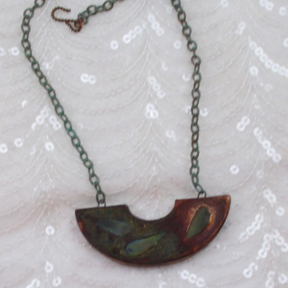 Raku Bib Necklace