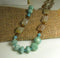 Amazonite & quartz bead necklace