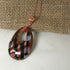 Brwon Rust & Black Fair trade Pendant Necklace