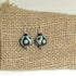 Aqua & Black Handmade Bead Earrings