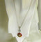 Red Green & Purple Artisan Bead Pendant Necklace