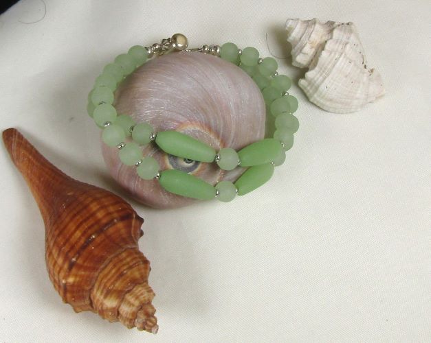 Seaa Glass Summer Bracelet Green