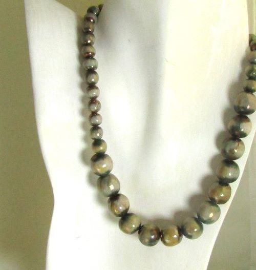 Jasper Gemstone Graduating Beaded Necklace