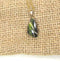 Green Gemstone Pendant Necklace Gold Chain