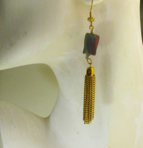 Dangling Artisan Bead Earrings