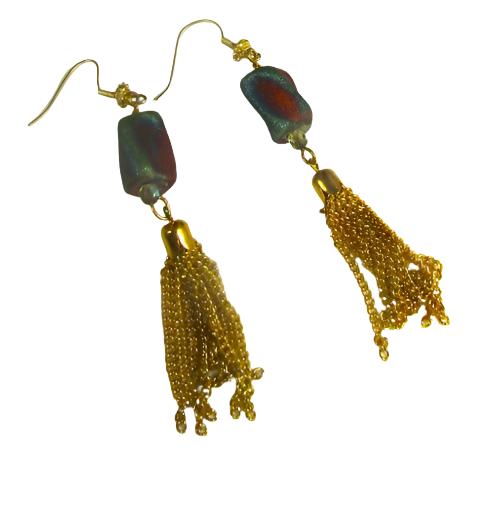 Dangling Artisan Bead Earrings