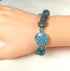 Blue Agate Gemstone and Silver Whimsical Bracelet