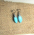 Turquoise Drop Earrings Nacozari Mexican  Turquoise