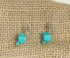 Handcrafted Turquoise Cube Drop Earrings