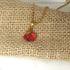 child's Red Heart Pendant Necklace