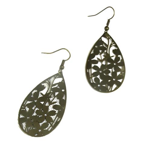 Brass Teardrop Earrings