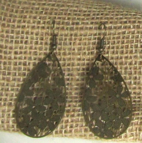 Brass Teardrop Earrings