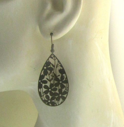 Brass Teardrop Earrings