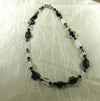 black & white handmade bead necklace