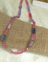 Pink & Blue Handmade Artisan Bead Necklace