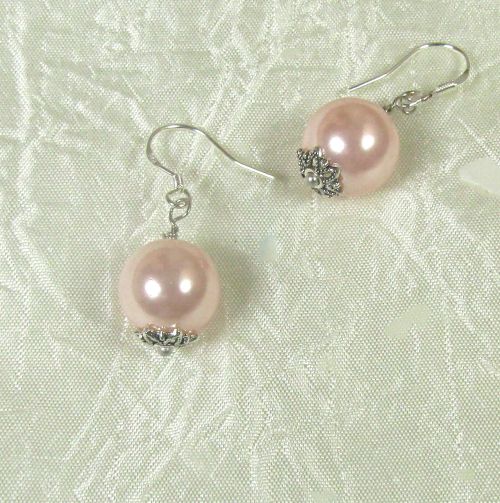 Pink Pear1 Earrings