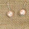 pink pearl arrings