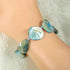 Rustic Sky Blue Irregular Shell Pearl Bracelet