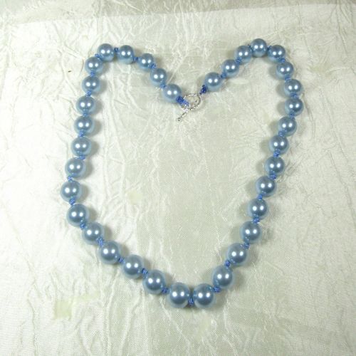 Blue Shell Pearl Necklace