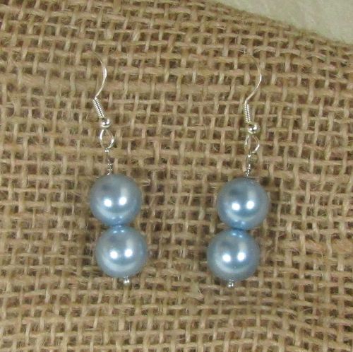 Blue Pearl Earrings