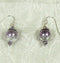 violet shell pearl earrings