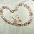 Pink Pearl Necklace & Earrongs