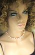Pink Shell Pearl Necklace & Earrings