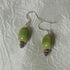 Green Gemstone Drop Earrings