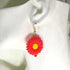 Cute Red Sunflower Earrings