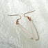 Sea Glass Drop Teardrop Earrings Clear