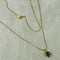 Delicate Purple Gemstone Pendant Necklave