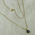 Delicate Purple Gemstone Pendant Necklave