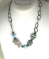 Gray Elephanti Necklace with Gun Metal Accent