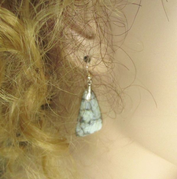 Handcrafted Zebra Jasper Black & White Drop Earrings