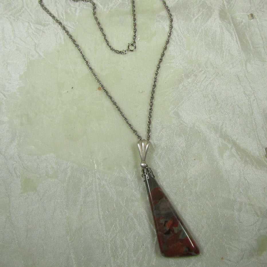 Jasper Pendant Necklace