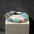 Turquoise Nugget and Red Bead Bracelet