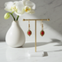 Delicate Red Jasper Earrings