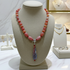 Red Orange  Gemstone Agate Neck Wear