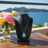 Turquoise Teardrop Pendant Necklace