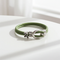 Lime Green Awareness Leather Cord Bracelet Unisex