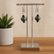Mossy Green Glass Bead Earrings