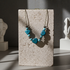 Turquoise Rainforest Tagua Nut Necklace