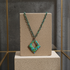 Copper Triangle Pendant Necklace Rainbow Patina hand finished