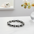 Black Onyx and Jasper Gemstone Bracelet